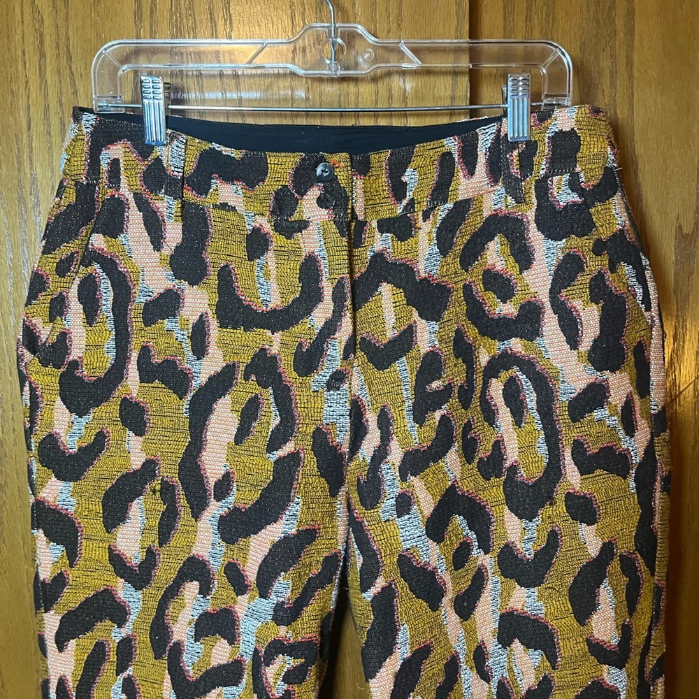 34N 118W for Anthropologie Leopard Print Cropped Pants - Picture 2 of 6